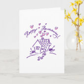 Happy Housewarming 4 Karte (Gelbe Blume)