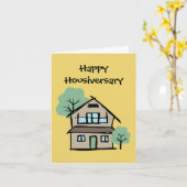 Happy Housiversary Client Appreciative Zuhause Karte (Gelbe Blume)