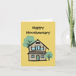 Happy Housiversary Client Appreciative Zuhause Karte