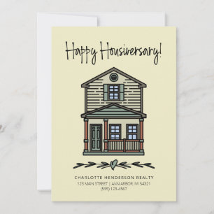 Happy Housiversary Client Zuhause Anniversary Crea Karte