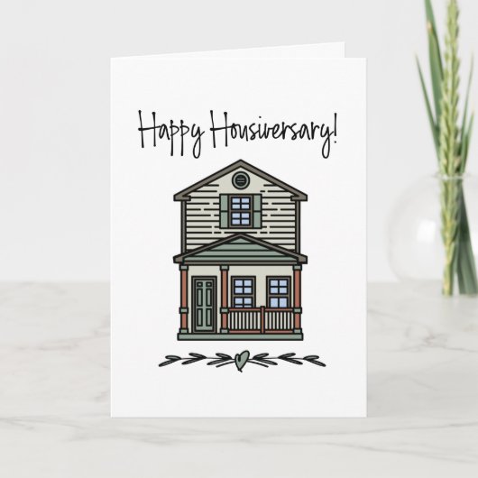 Happy Housiversary Client Zuhause Anniversary Karte (Vorderseite)