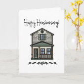 Happy Housiversary Client Zuhause Anniversary Karte (Gelbe Blume)