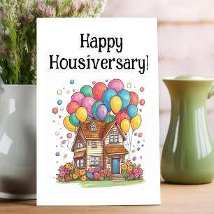 Happy Housiversary Day Zuhause Jubiläum