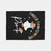 Happy Howdyween Pre-k Ghost Western Lehrer Presch Fleecedecke (Vorderseite (Horizontal))