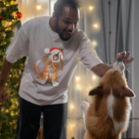 Happy Howl-i-days Weihnachtshund singt T - Shirt