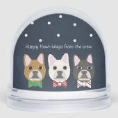 Happy Howl-idays from the crew Schneekugeln (Vorderseite)