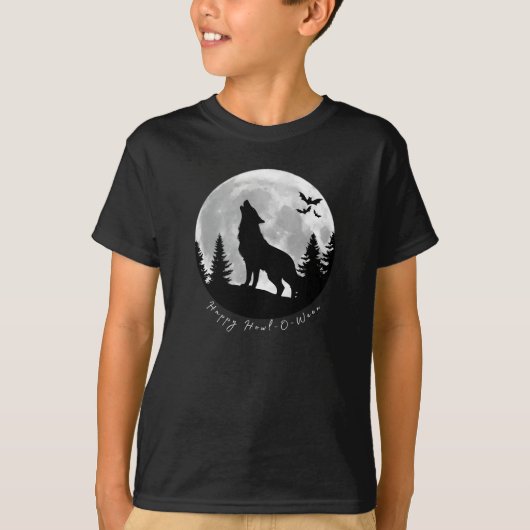Happy Howl-O-Ween Child's Shirt (Vorderseite)