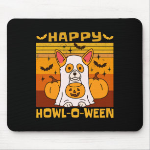 Happy Howl-o-ween Corgi Halloween Kostüm Mousepad