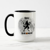 Happy Howl-o-ween Funny Werewolf Tasse (Links)