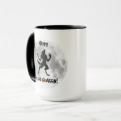 Happy Howl-o-ween Funny Werewolf Tasse (Vorderseite Links)