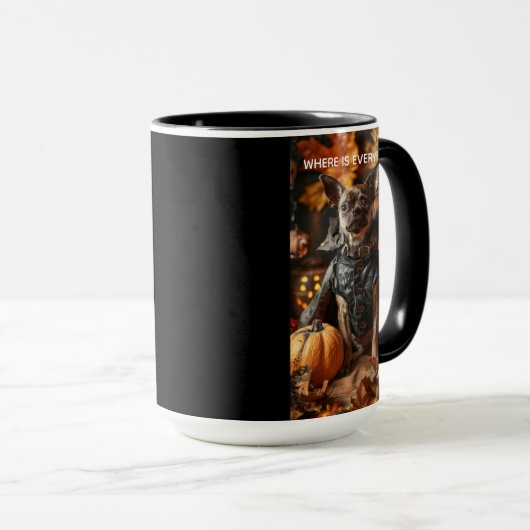 Happy howl-o-ween Mug Tasse (VorderseiteRechts)