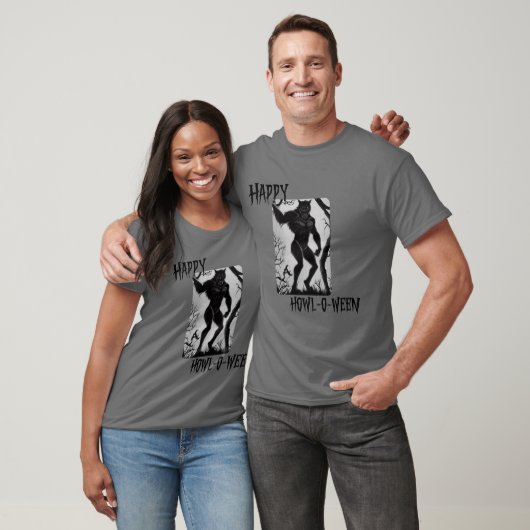 Happy Howl-o-ween Werewolf T-Shirt (Unisex)