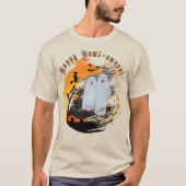 Happy Howl-ween Pet Hund T-Shirt (Vorderseite)