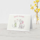 Happy Howladays Karte (Gelbe Blume)