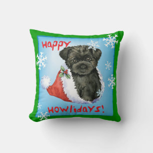 Happy Howliday Affenpinscher Kissen