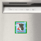 Happy Howliday Affenpinscher Magnet (In Situ (Geschirrspüler))