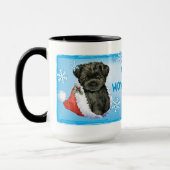 Happy Howliday Affenpinscher Tasse (Links)