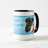 Happy Howliday Affenpinscher Tasse (VorderseiteRechts)