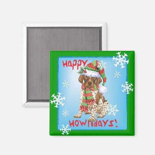 Happy Howliday APS Magnet (Vorderseite/Rückseite)