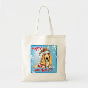 Happy Howliday Basset Tragetasche