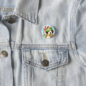 Happy Howliday Beagle Button (Beispiel)