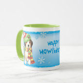 Happy Howliday Beagle Tasse (Vorderseite Links)