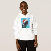 Happy Howliday Black Russian Terrier Hoodie (Vorne ganz)