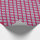 Happy Howliday Boston Terrier Geschenkpapier (Ecke)