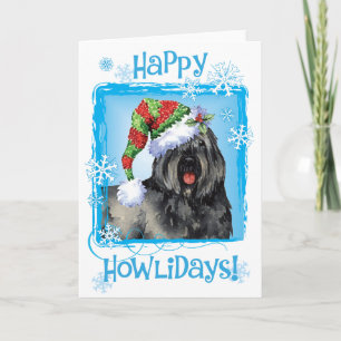 Happy Howliday Bouvier Feiertagskarte