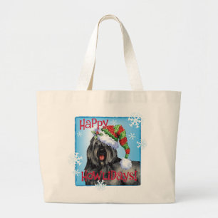 Happy Howliday Bouvier Jumbo Stoffbeutel