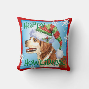 Happy Howliday Brittany Kissen