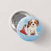 Happy Howliday Cavalier Button (Vorne & Hinten)