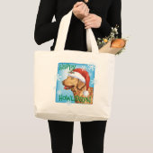 Happy Howliday Chessie Jumbo Stoffbeutel (Vorderseite (Produkt))