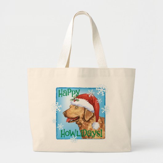 Happy Howliday Chessie Jumbo Stoffbeutel (Vorne)