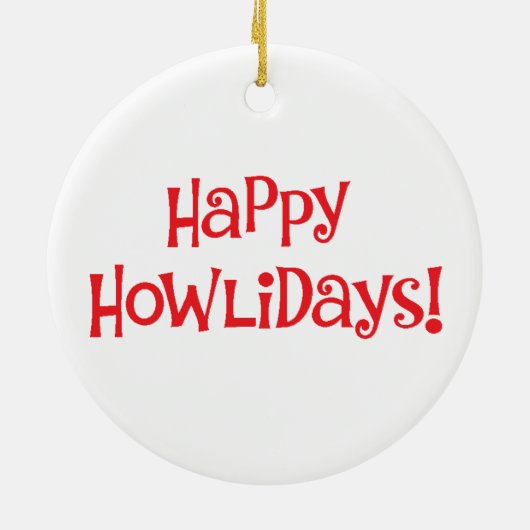 Happy Howliday Chessie Keramikornament (Hinten)