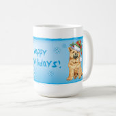 Happy Howliday Chow Chow Kaffeetasse (VorderseiteRechts)