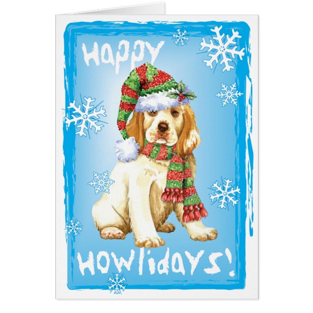 Happy Howliday Clumber Spaniel (Vorne)