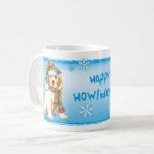 Happy Howliday Clumber Spaniel Kaffeetasse (Vorderseite Links)