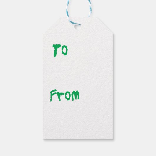 Happy Howliday Coton Geschenkanhänger (Rückseite)