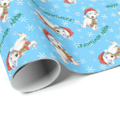 Happy Howliday Dogo Geschenkpapier (Rolleneckpunkt)