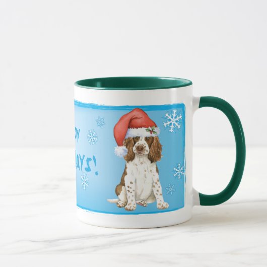 Happy Howliday English Springer Spaniel Tasse (Rechts)