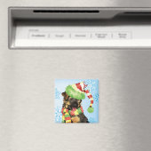 Happy Howliday German Shepherd Magnet (In Situ (Geschirrspüler))