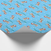 Happy Howliday Great Dane Geschenkpapier (Ecke)