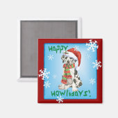 Happy Howliday Great Dane Magnet (Vorderseite/Rückseite)