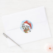 Happy Howliday Great Dane Runder Aufkleber (Umschlag)