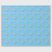 Happy Howliday Ibizan Hound Geschenkpapier (Flach)