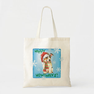 Happy Howliday Jack Russell Terrier Tote Bag Tragetasche