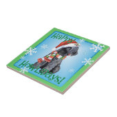 Happy Howliday Kerry Blue Terrier Fliese (Seite)