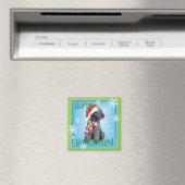 Happy Howliday Kerry Blue Terrier Magnet (In Situ (Geschirrspüler))