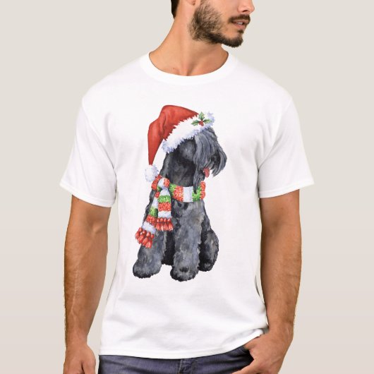 Happy Howliday Kerry Blue Terrier T-Shirt (Vorderseite)